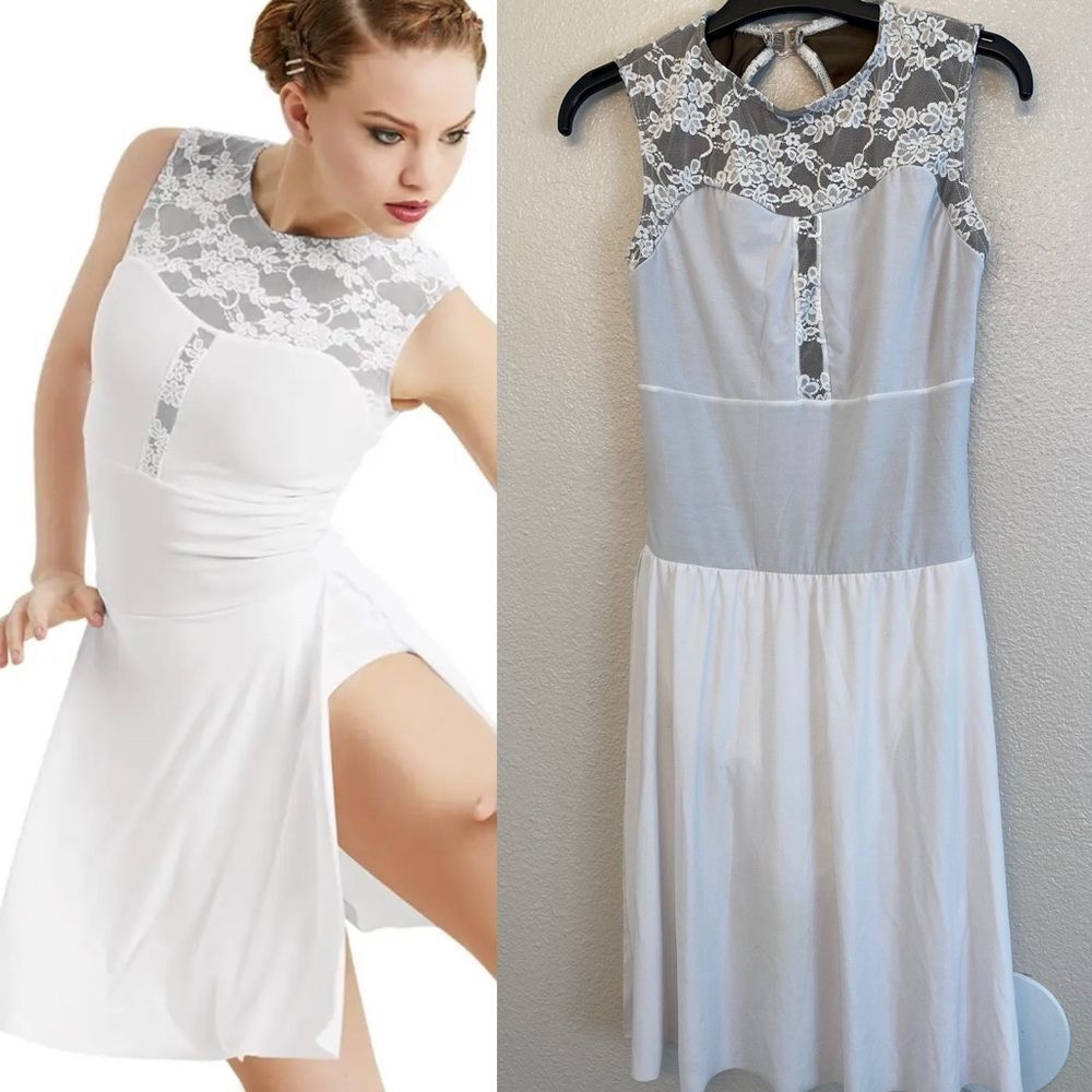 WEISSMAN Dance Costume dress lyrical jersey lace Remember Me 10803 SA adult